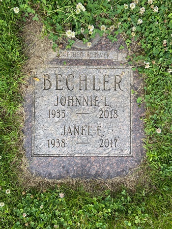 Janet Erwin Bechler gravestone, Class of 1956