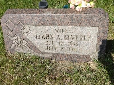 Joann Crocker Beverly gravestone, Class of 1956