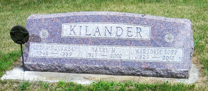 Lorna Kilander Huckabee gravestone, Class of 1966
