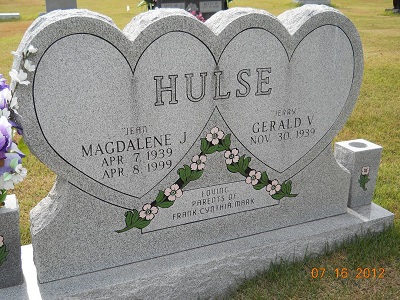 Magdalene Jeanne Schoppa Hulse gravestone, Class of 1956