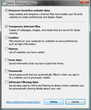 Delete Browsing History