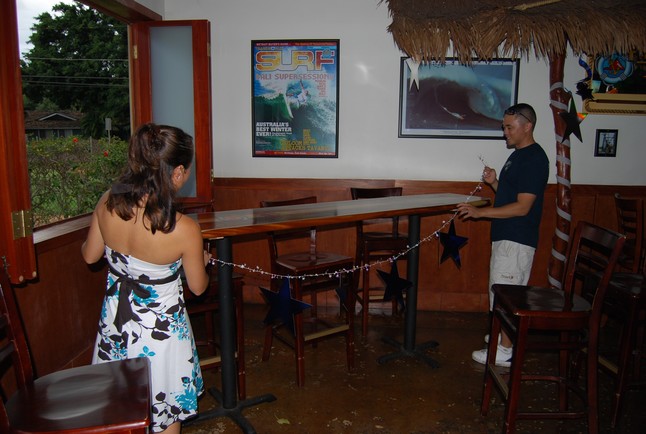 Decorating Pupu Table