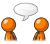 people talking