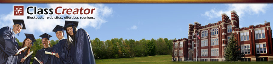 Class Reunion Web Site Creator