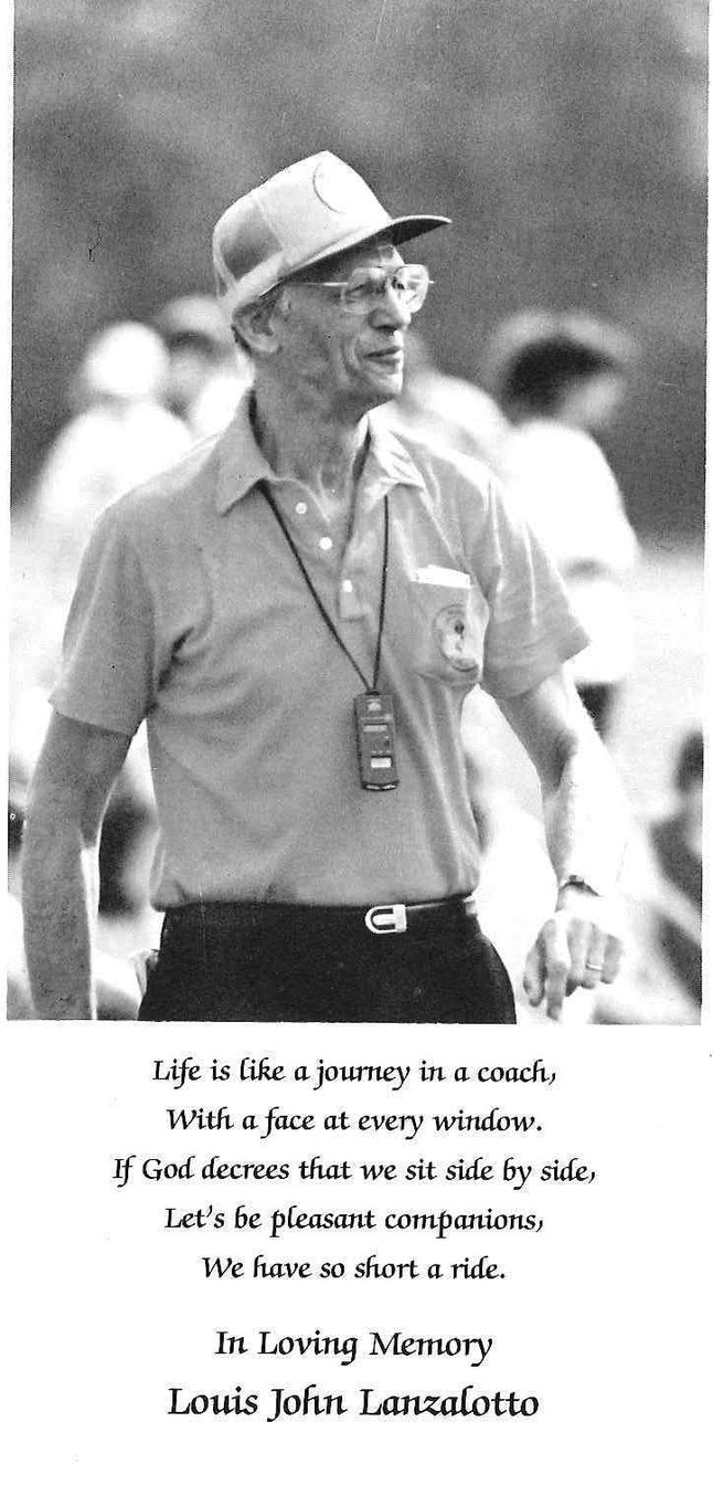 Coach Lou Lanzalotto, Paramus High School