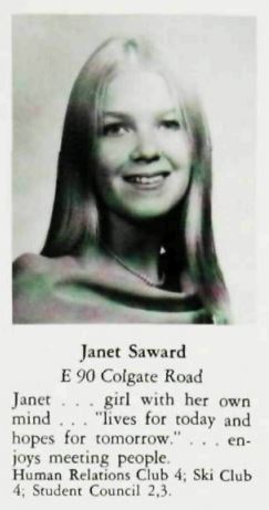 Janet Saward, Paramus High School Class of 1970