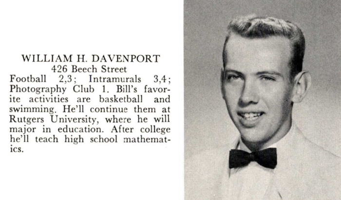 William "Bill" H. Davenport, PHS Class of 1960