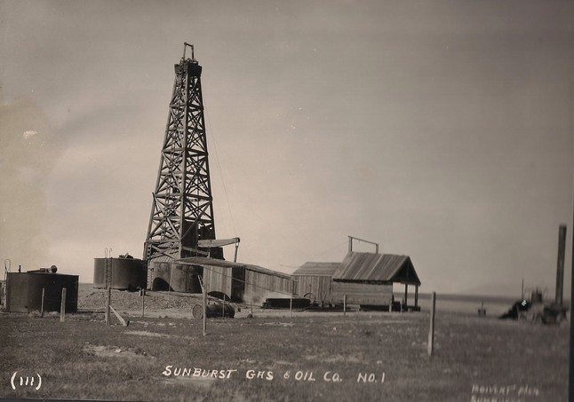 Sunburst's First Oil Well