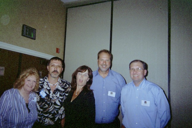 Theresa Anderson, hubby, Steve Bickle and wife, Scott Breitenbach