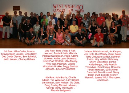 40th Reunion Group Pic with IDs