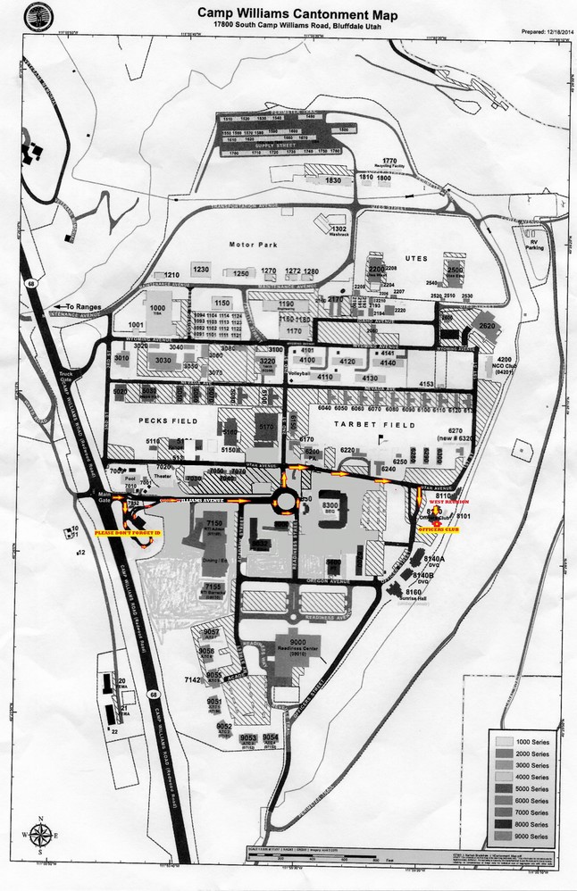 Camp Williams Utah Map 50 Year Reunion