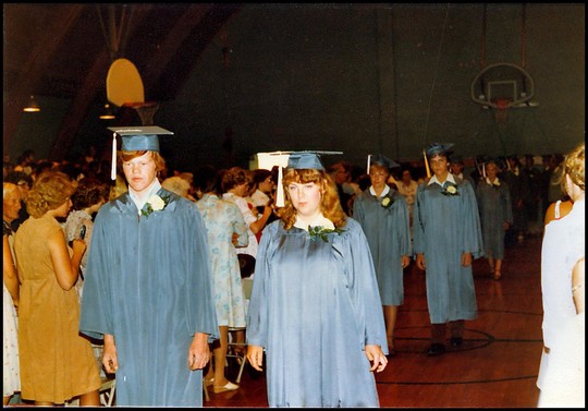 Charlie Bishop and Becky Alford followed by Wendy Risser and Glen Heppner