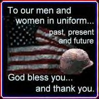 thank you to the military