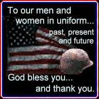 thank you to the military