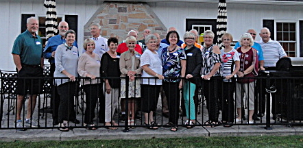 Front Row: Pam Douglas-Zepp, Judy Aldrich-Hodits, Joanne Gladieux-Luoma, Penny Rowland-Collins, Jane Hofbauer-Schnell, Judy Brown-Crouch, Mary Sue Dreier-Ostafi, Sharon Lalendorf-Toth, Karen Sue Ames-Kelly, Polly Cook-Schnell. Back Row: Gary Myers, Gary Calhoun, Dean Stroh, Eric Goodwin, Rod Reihing, Glen Tank, Denny Kelly, Don Kuebler, Ernie Molnar, Paul Hubaker.