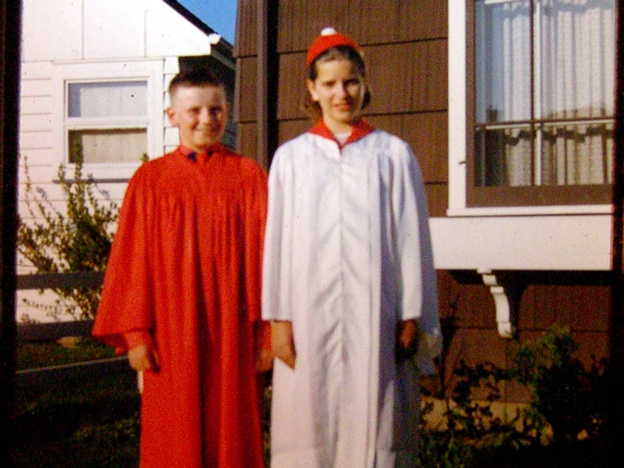 Paul and me on our confirmation day at St. Al’s. 5th grade.