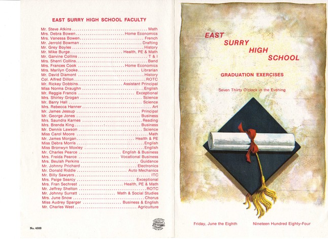 The program from graduation.