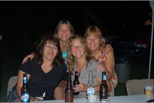 July 11, 2009:  Chris Muldoon, Sue Donahoe, Lori Bigbie & Danelle Dorsey ~ They haven't changed a bit!