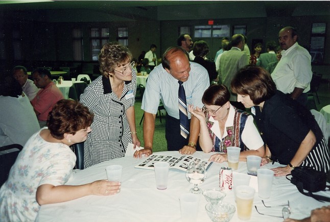 Ginny (Fabiano) Flynn, Carol & Joe Ostrowski, Sandy (Fox) Ross & Chris (Bennett) Belknap