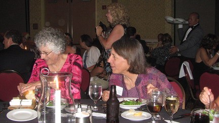 Ellie, Debbie, and Carolyn Oliver Gold in background