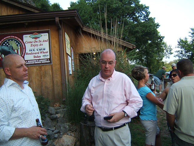 Paul Beauchamp and Dan Morrison & the back of Mike Daniels