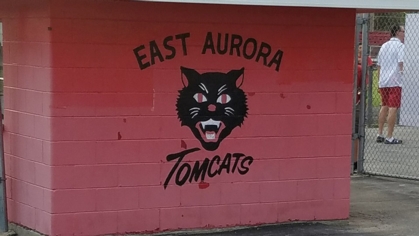 East Aurora Tomcats mural
