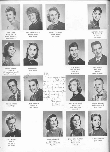 1959 Yearbook Photos