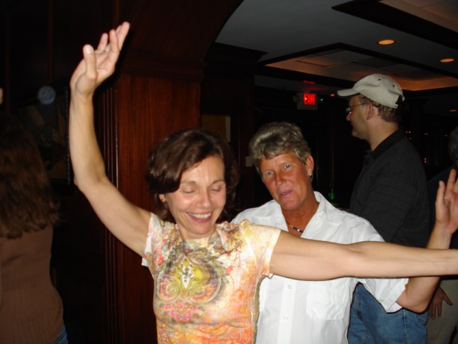 Peggy Bowling dancing with some chick from PH who really, really wished she had graduated with us.  Seriously!