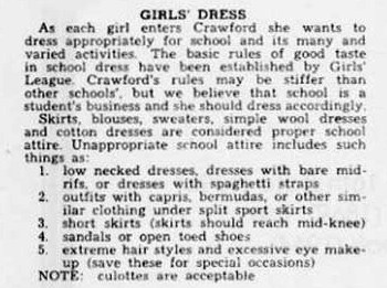 StudentHandbookGirlsDress1964
