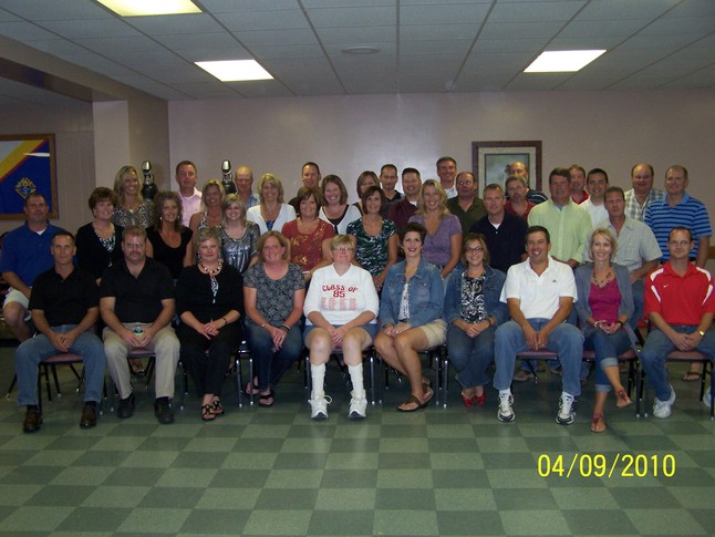 Class Photo of 38 classmates who attended our 25th class reunion