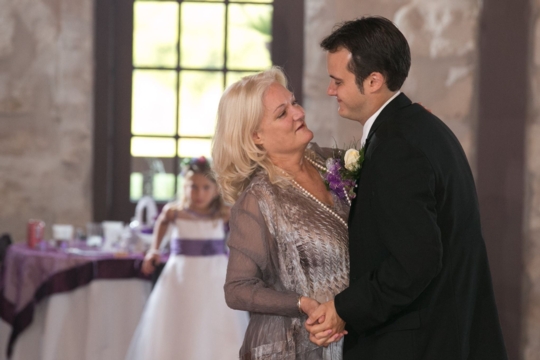 Dancing at her sons wedding in 2016.