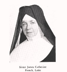 Sister Catherine:  French, Latin