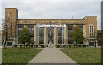 Vintage 1940 Legenda Arthur Hill High School Yearbook Saginaw Michigan