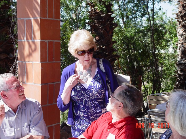 C: Debbie Sherrill Adams '62, R: John Bales '61, L: Morris Ruggerio '59 (Davis)