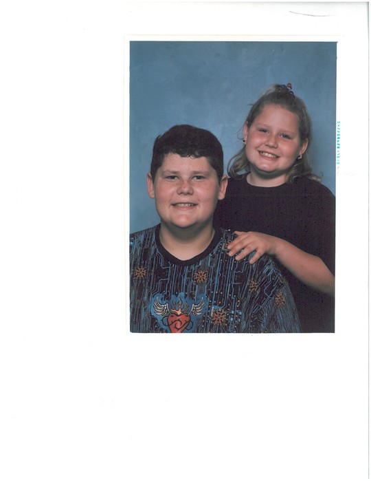 This picture of Doug's children was taken in 2002. Holly was 10 and Allan was 14