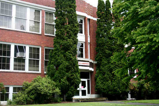 Front of Anderson Junior High
