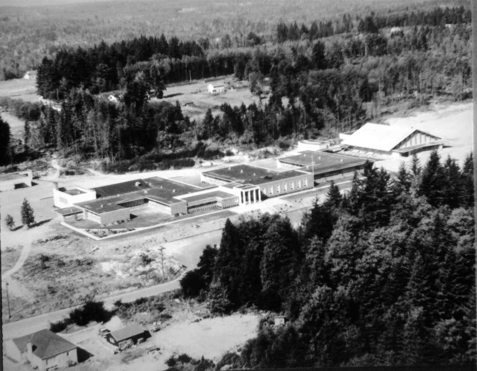 aerial view late 1950s