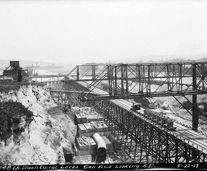 1913 Ballard Locks Construction