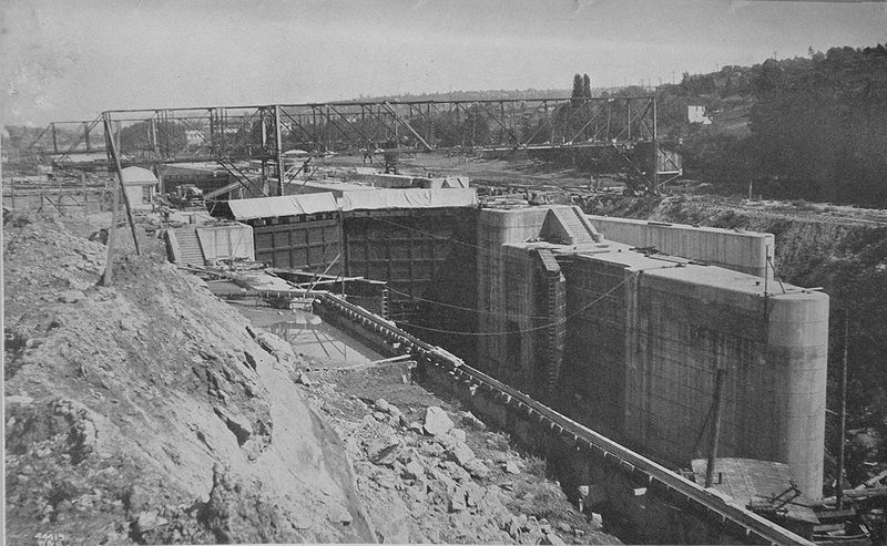 1915 Ballard Locks Construction