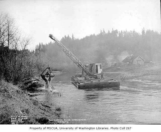 Sammamish River Dredging 1934