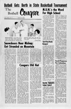 Bothell Cougar, March 17, 1961