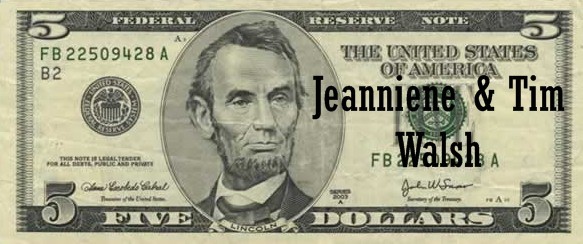 Sponsorship Donation: $5 Cash