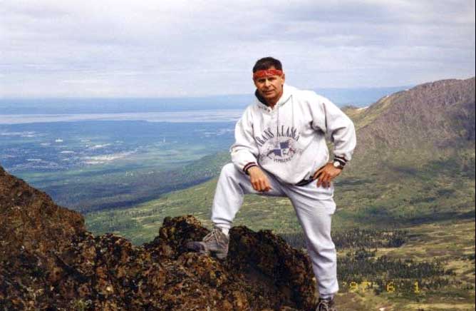 Hagen Gauss on Flattop Mountain, Anchorage, Alaska