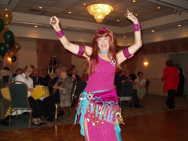 Betty Hoffman Karam, our surprise Belly Dancer.