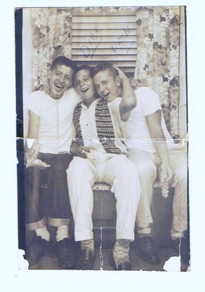 Chuck Wittman, Dick Brecht and Ken Damron, 1957 